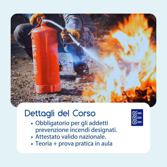 Corso Formazione Addetti Prevenzione Incendi Livello 2