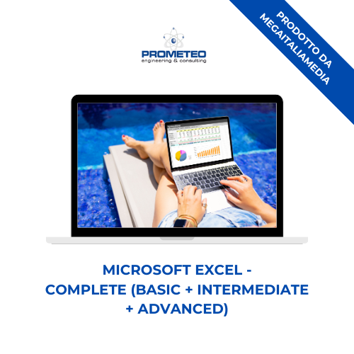 Corso formazione Microsoft EXCEL (e-learning) - COMPLETE (BASIC + INTERMEDIATE + ADVANCED LEVEL) - prodotto da MegaItaliaMedia