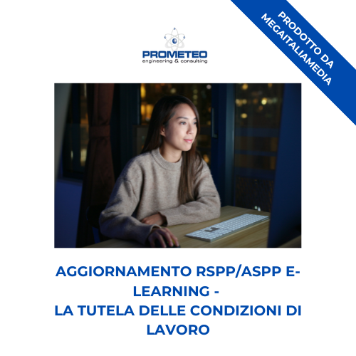 Corso aggiornamento RSPP/ASPP (e-learning) - LA TUTELA DELLE CONDIZIONI DI LAVORO: RESPONSABILITA' E CONTROLLI ISPETTIVI - prodotto da MegaItaliaMedia Prometeo Srl