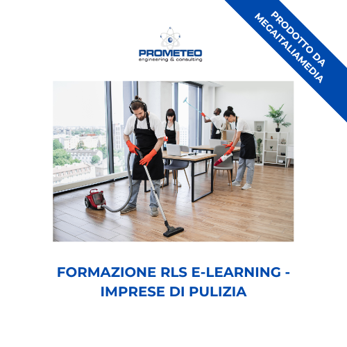 Corso Formazione RLS (e-learning) - IMPRESE DI PULIZIA - prodotto da Megaitaliamedia Prometeo Srl