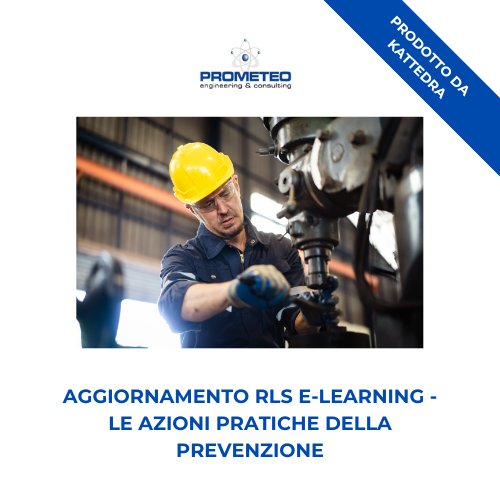 Corso aggiornamento RLS (e-learning) - LE AZIONI PRATICHE DELLA PREVENZIONE - prodotto da Kattedra Prometeo Srl