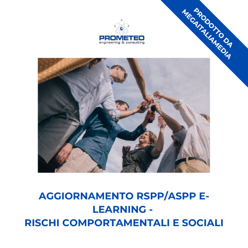 Corso aggiornamento RSPP/ASPP (e-learning) - RISCHI COMPORTAMENTALI E SOCIALI - prodotto da MegaItaliaMedia Prometeo Srl