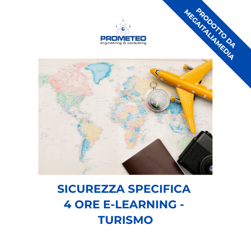Sicurezza specifica basso rischio (e-learning) - TURISMO - prodotto da MegaItaliaMedia Prometeo Srl