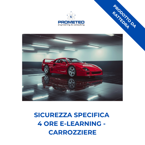 Sicurezza specifica basso rischio (e-learning) - CARROZZIERI - prodotto da Kattedra Prometeo Srl