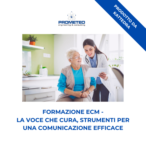 Corso formazione ECM INFERMIERI (e-learning) - LA VOCE CHE CURA, STRUMENTI PER UNA COMUNICAZIONE EFFICACE - prodotto da Kattedra Prometeo Srl