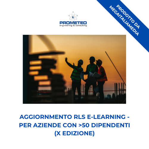 Aggiornamento RLS (e-learning) - ANNUALE X EDIZIONE PER AZIENDE >50 DIPENDENTI - prodotto da MegaItaliaMedia Prometeo Srl