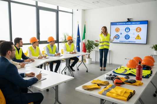 corso sicurezza generale 4 ore | formazione in aula con lavagna interattiva e insegnante