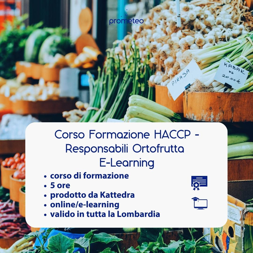Corso formazione HACCP LOMBARDIA (e-learning) - RESPONSABILI SETTORE ALIMENTARE: ORTOFRUTTA - prodotto da Kattedra
