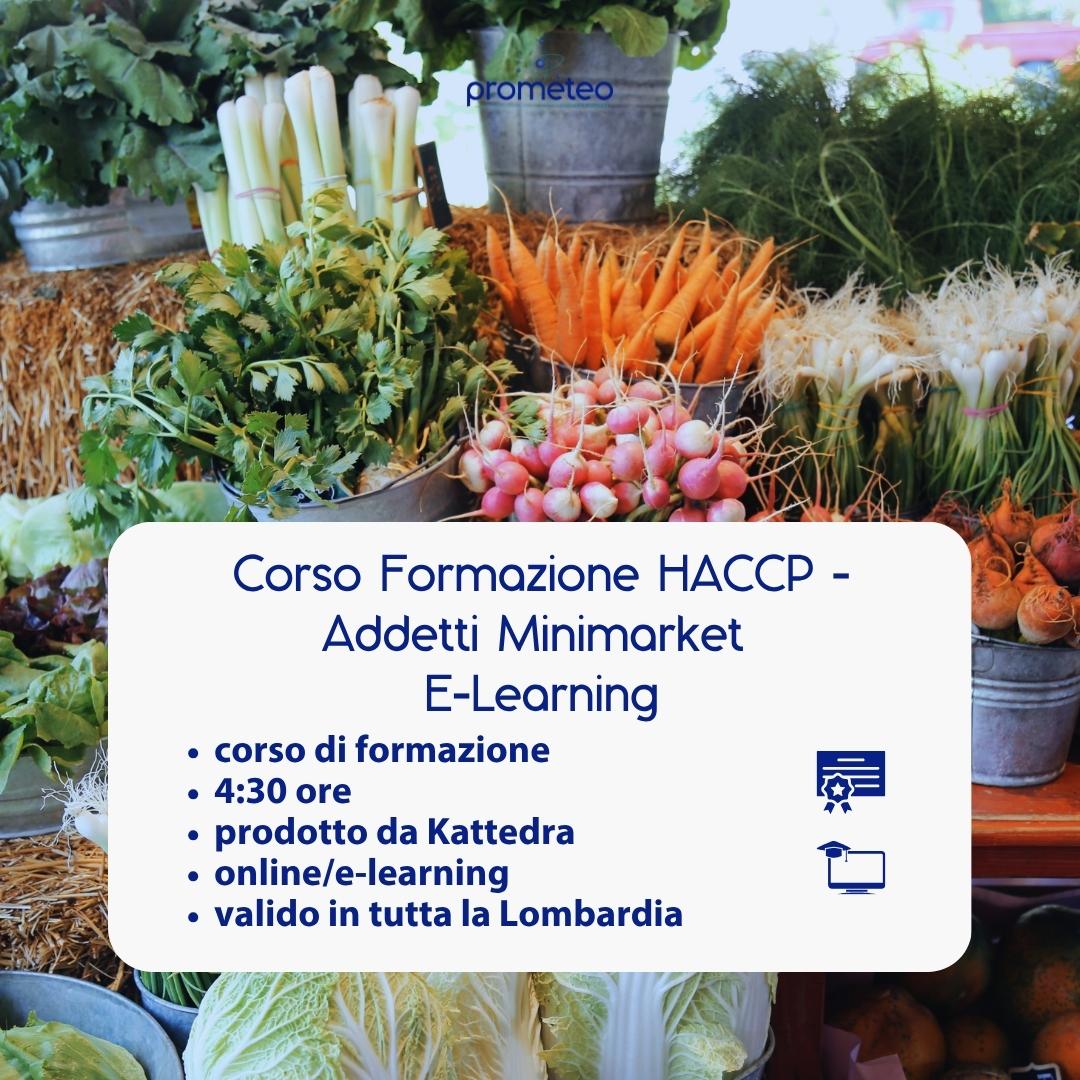 Corso formazione HACCP LOMBARDIA (e-learning) - ADDETTI SETTORE ALIMENTARE: MINIMARKET - prodotto da Kattedra