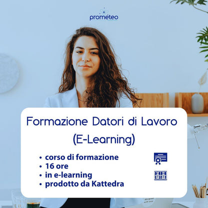 Corso formazione iniziale datori di lavoro in e-learning con attestato Prometeo Srl