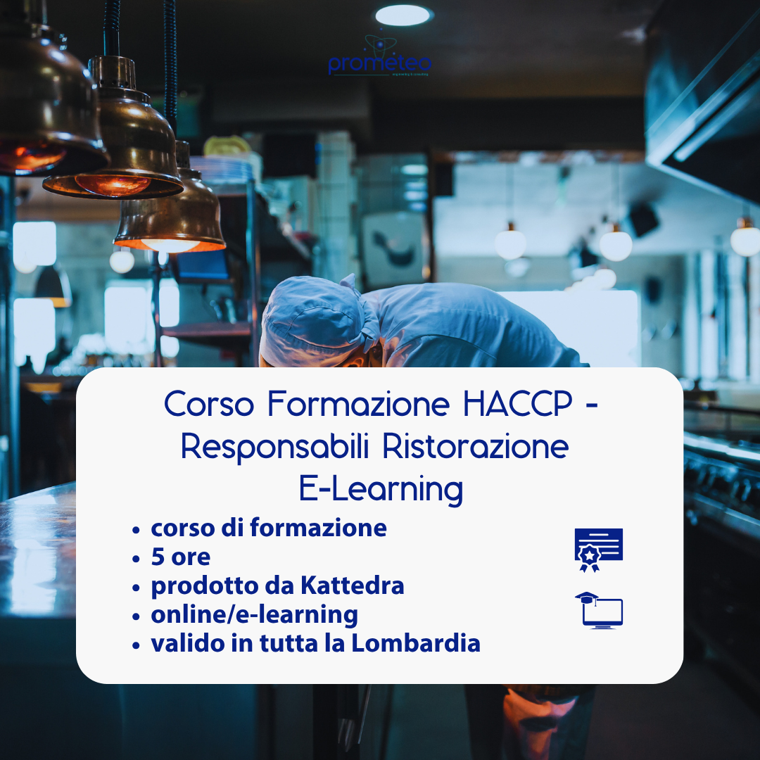 Corso formazione HACCP LOMBARDIA (e-learning) - RESPONSABILE SETTORE ALIMENTARE: BAR E RISTORAZIONE - prodotto da Kattedra