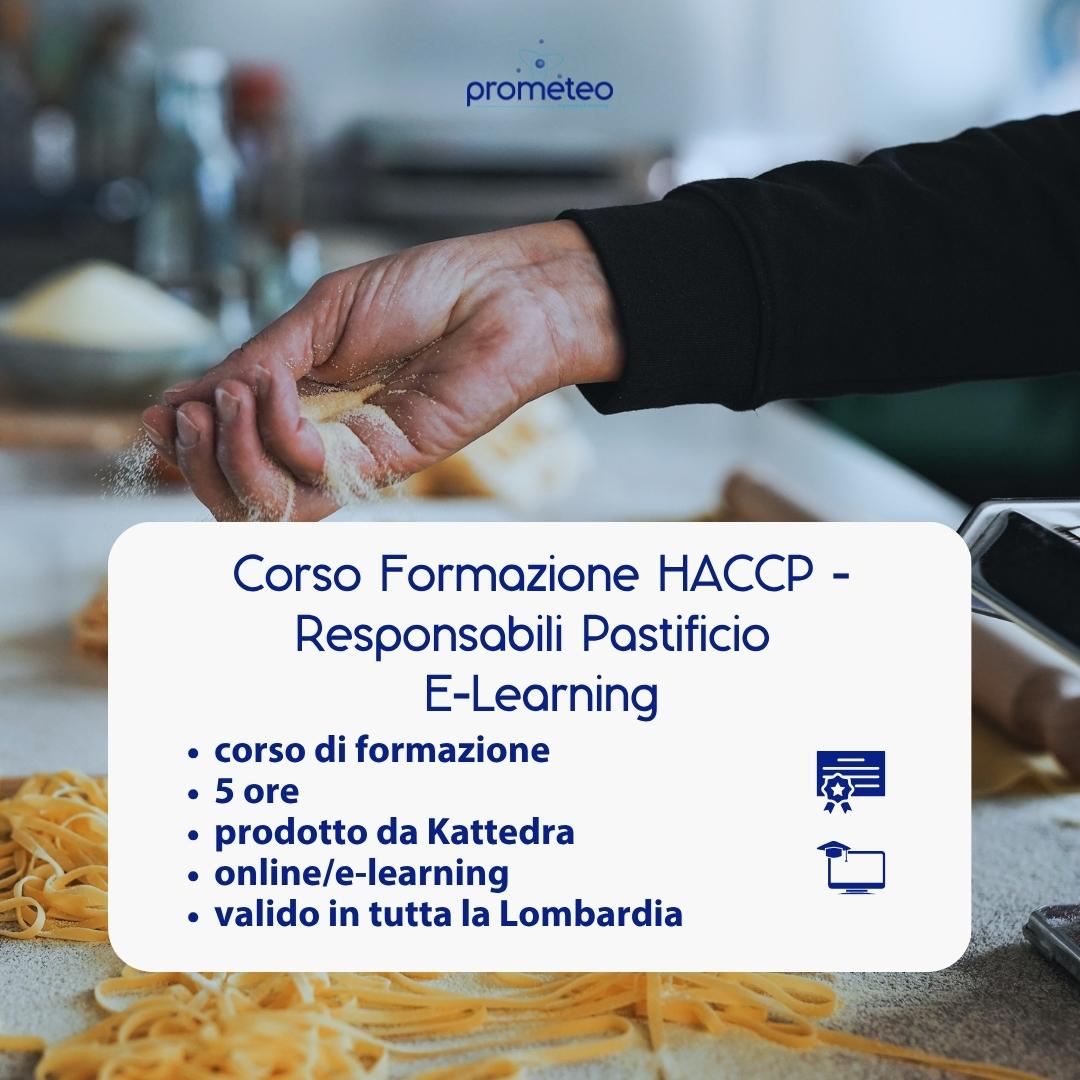 Corso formazione HACCP LOMBARDIA (e-learning) - RESPONSABILI SETTORE ALIMENTARE: PASTIFICIO - prodotto da Kattedra