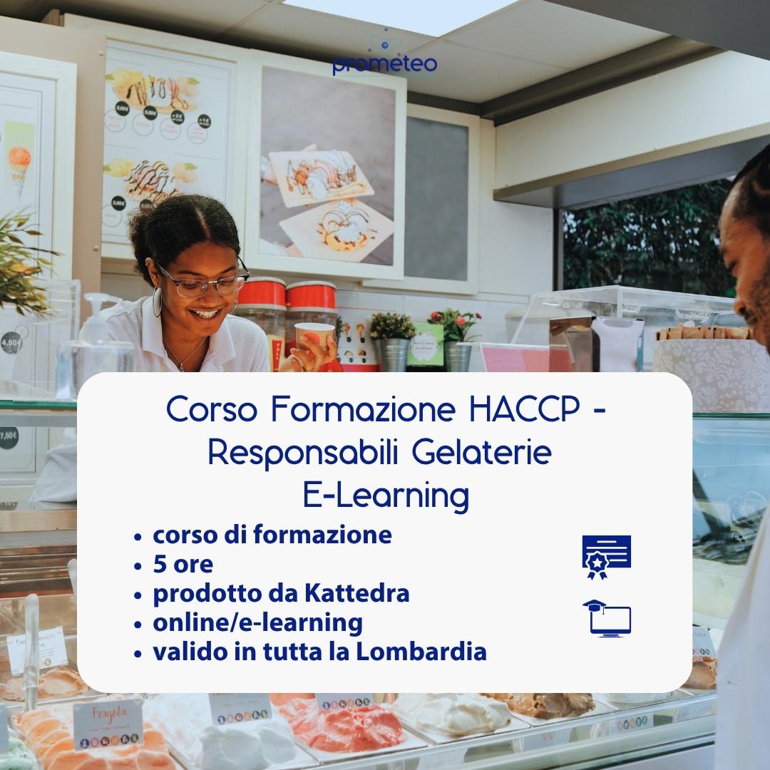 Corso formazione HACCP LOMBARDIA (e-learning) - RESPONSABILI SETTORE ALIMENTARE: GELATERIE - prodotto da Kattedra