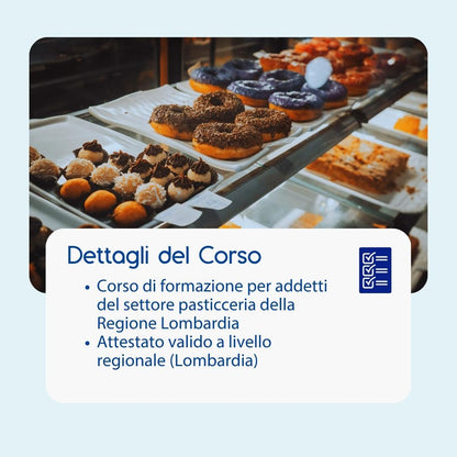 Corso formazione HACCP LOMBARDIA (e-learning) - ADDETTI SETTORE ALIMENTARE: PASTICCERIA - prodotto da Kattedra