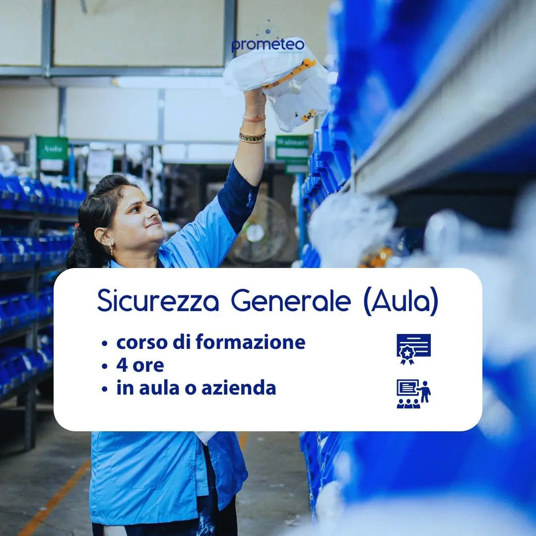 Corso Sicurezza Generale 4 Ore in Aula – Formazione Base per la Sicurezza sul Lavoro Prometeo Srl