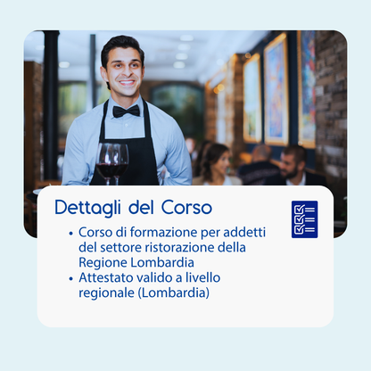 Corso formazione HACCP LOMBARDIA (e-learning) - ADDETTI SETTORE ALIMENTARE: BAR E RISTORAZIONE - prodotto da Kattedra