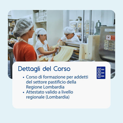 Corso formazione HACCP LOMBARDIA (e-learning) - ADDETTI SETTORE ALIMENTARE: PASTIFICIO - prodotto da Kattedra