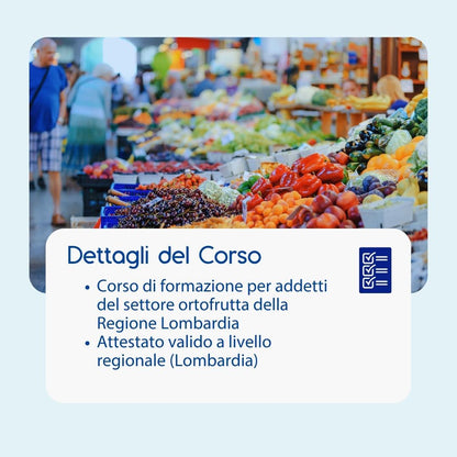 Corso formazione HACCP LOMBARDIA (e-learning) - ADDETTI SETTORE ALIMENTARE: ORTOFRUTTA - prodotto da Kattedra