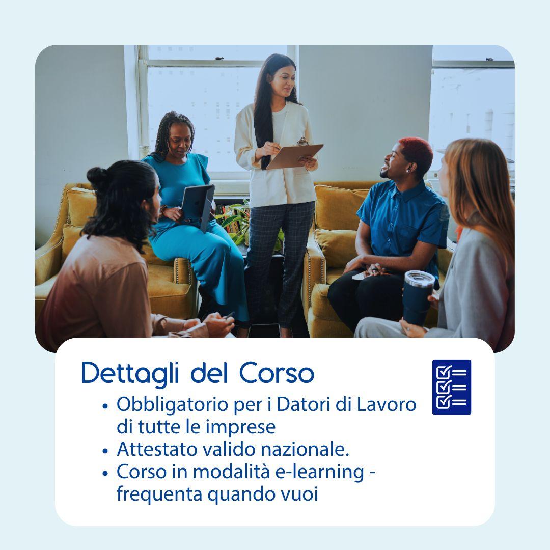 Corso formazione iniziale datori di lavoro in e-learning con attestato Prometeo Srl