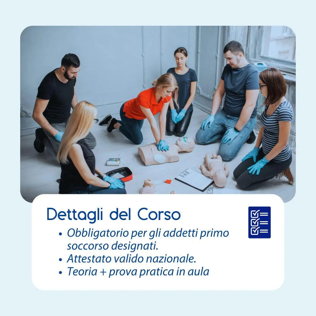 Corso di Formazione Addetti Primo Soccorso Aziende Categoria B e C in Aula Prometeo Srl