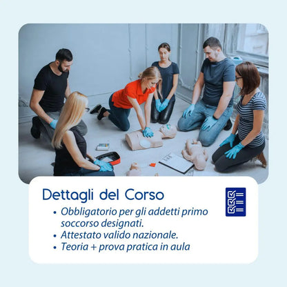 Corso di Formazione Addetti Primo Soccorso Aziende Categoria B e C in Aula Prometeo Srl