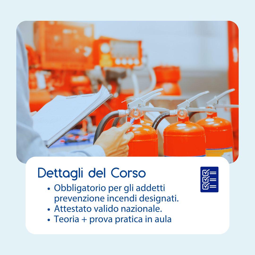 Corso Formazione Addetti Prevenzione Incendi Livello 3 in Aula Prometeo Srl