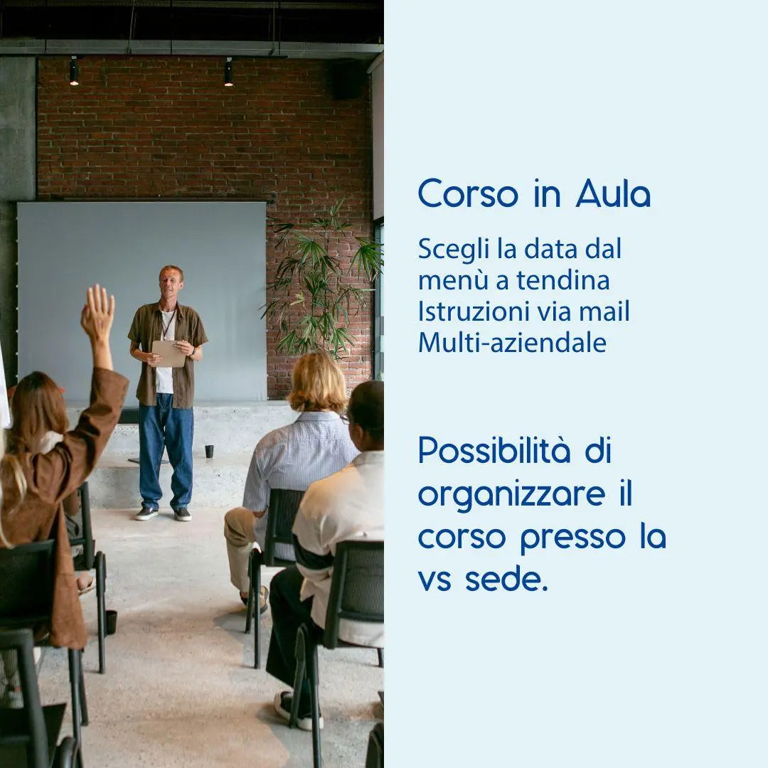 Corso Sicurezza Generale 4 Ore in Aula – Formazione Base per la Sicurezza sul Lavoro Prometeo Srl