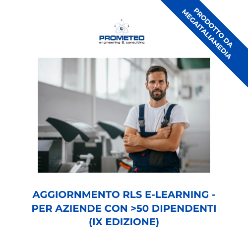 Aggiornamento RLS (e-learning) - ANNUALE IX EDIZIONE PER AZIENDE >50 DIPENDENTI -prodotto da MegaItaliaMedia