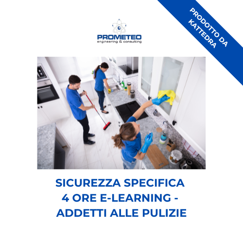 Sicurezza specifica basso rischio (e-learning) - ADDETTI ALLE PULIZIE - prodotto da Kattedra