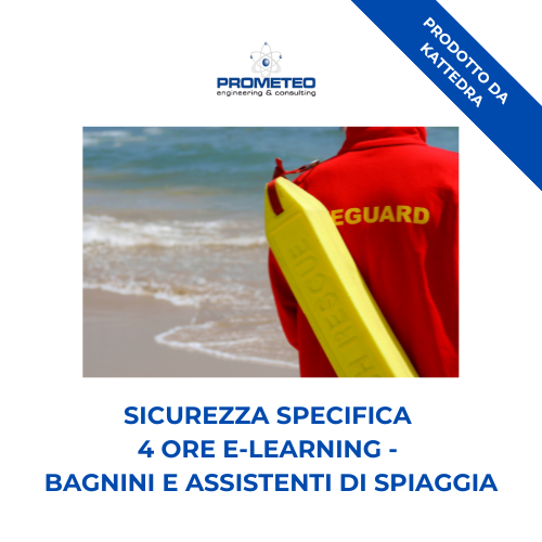 Sicurezza specifica basso rischio (e-learning) - BAGNINI E ASSISTENTI DI SPIAGGIA - prodotto da Kattedra