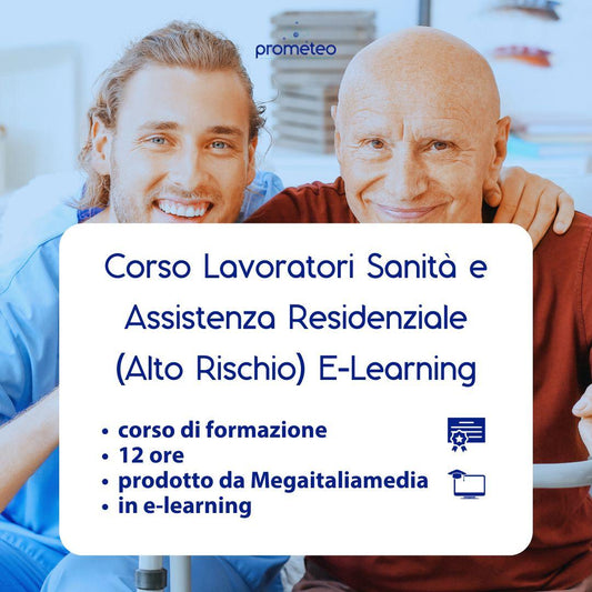 Corso sicurezza rischio alto sanità 12 ore online per lavoratori