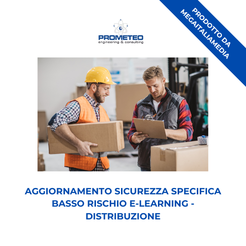 Aggiornamento sicurezza specifica basso rischio (e-learning) - DISTRIBUZIONE - prodotto da MegaItaliaMedia