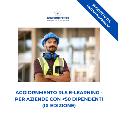 Aggiornamento RLS (e-learning) - ANNUALE IX EDIZIONE PER AZIENDE <50 DIPENDENTI -prodotto da MegaItaliaMedia