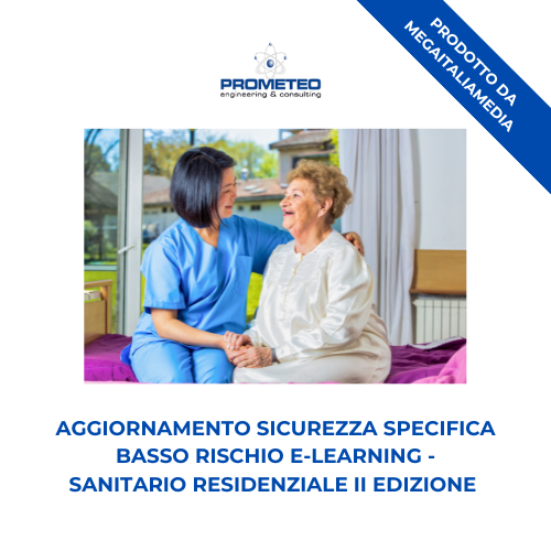 Aggiornamento sicurezza specifica basso rischio (e-learning) - SANITARIO RESIDENZIALE II EDIZIONE - prodotto da MegaItaliaMedia