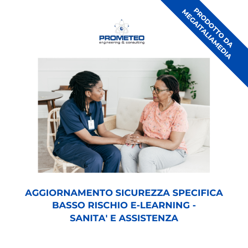 Aggiornamento sicurezza specifica basso rischio (e-learning) - SANITA' E ASSISTENZA - prodotto da MegaItaliaMedia