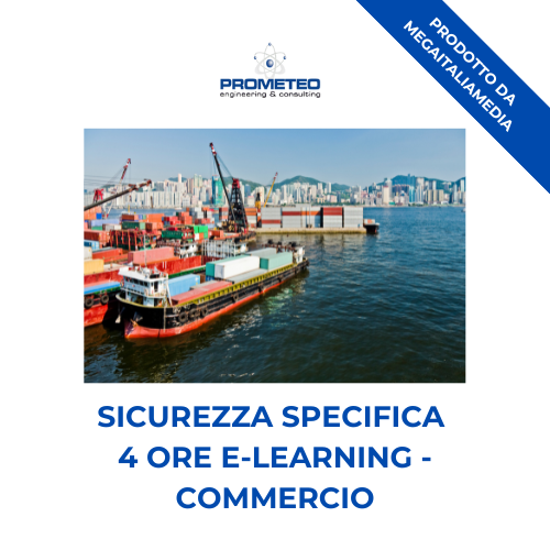 Sicurezza Specifica Basso Rischio (e-learning) - COMMERCIO - prodotto da Megaitaliamedia