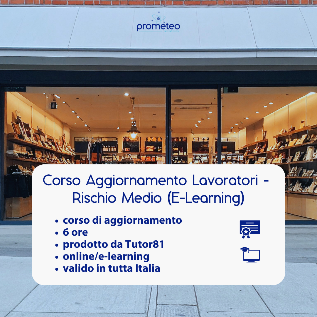 corso aggiornamento lavoratori rischio medio