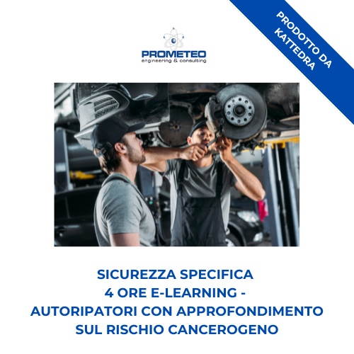 Sicurezza specifica basso rischio (e-learning) - AUTORIPARATORI CON RISCHIO CANCEROGENO- prodotto da Kattedra