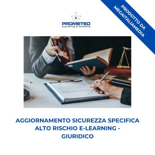 Aggiornamento sicurezza specifica alto rischio (e-learning) - GIURIDICO - prodotto da MegaItaliaMedia