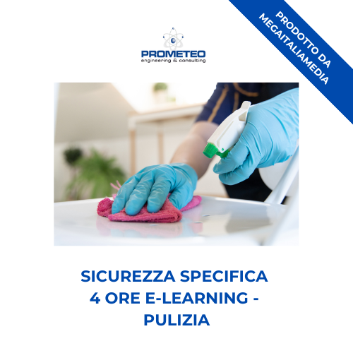 Sicurezza Specifica Basso Rischio (e-learning) - PULIZIA - prodotto da Megaitaliamedia