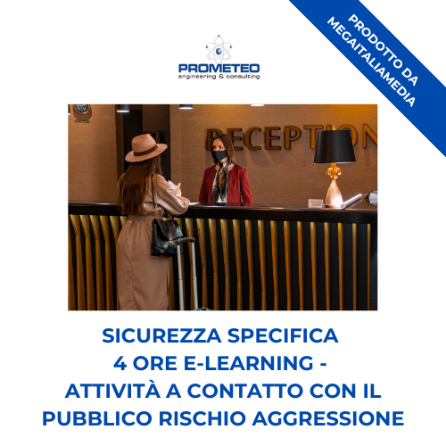 Sicurezza Specifica Basso Rischio (e-learning) - ATTIVITA' A CONTATTO CON IL PUBBLICO: RISCHIO AGGRESSIONE - prodotto da Megaitaliamedia