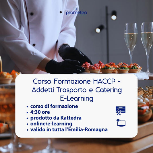 Corso formazione HACCP EMILIA-ROMAGNA (e-learning) - ADDETTI SETTORE ALIMENTARE: TRASPORTO ALIMENTI E CATERING - prodotto da Kattedra