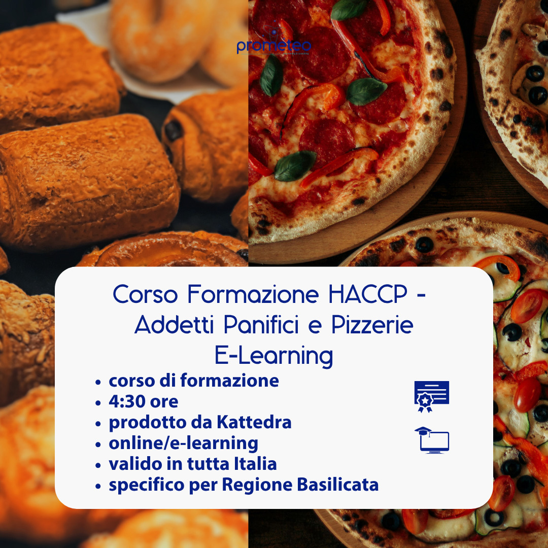 Corso formazione HACCP BASILICATA (e-learning) - ADDETTI SETTORE ALIMENTARE: PANIFICI - prodotto da Kattedra