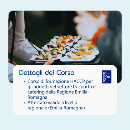 Corso formazione HACCP EMILIA-ROMAGNA (e-learning) - ADDETTI SETTORE ALIMENTARE: TRASPORTO ALIMENTI E CATERING - prodotto da Kattedra