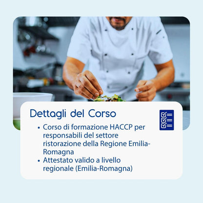 Corso formazione HACCP EMILIA-ROMAGNA (e-learning) - RESPONSABILI SETTORE ALIMENTARE: RISTORAZIONE - prodotto da Kattedra