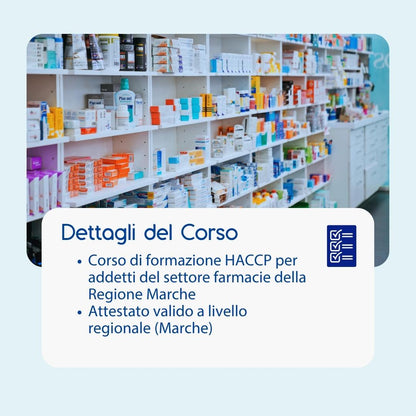 Corso formazione HACCP MARCHE (e-learning) - ADDETTI SETTORE ALIMENTARE: FARMACIA- prodotto da Kattedra