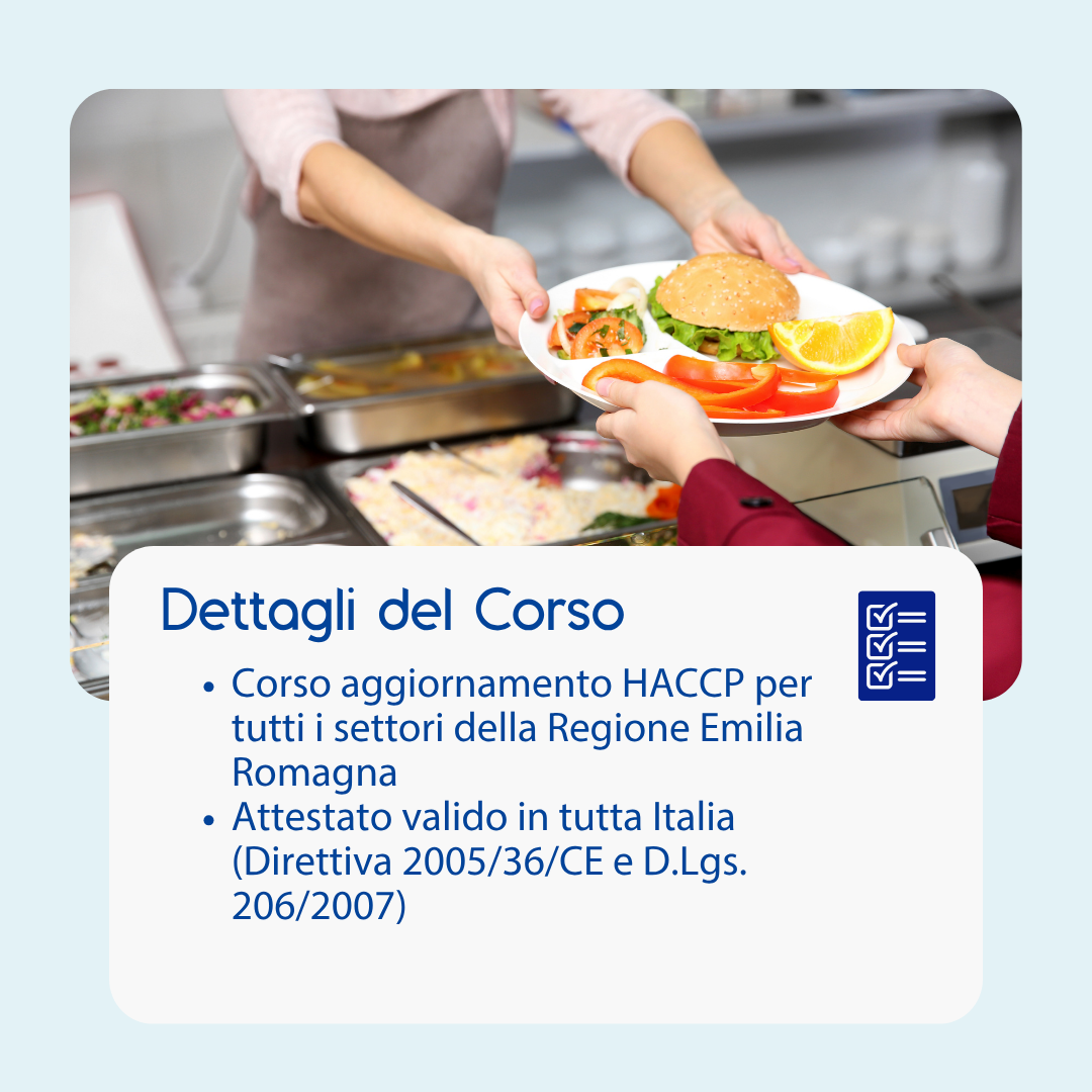 Corso aggiornamento HACCP EMILIA ROMAGNA (e-learning) - ADDETTI E RESPONSABILI TUTTI I SETTORI ALIMENTARI - prodotto da Kattedra