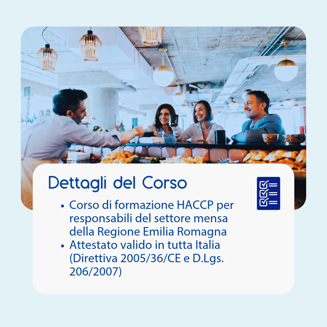 Corso formazione HACCP EMILIA-ROMAGNA (e-learning) - RESPONSABILI SETTORE ALIMENTARE: MENSA - prodotto da Kattedra