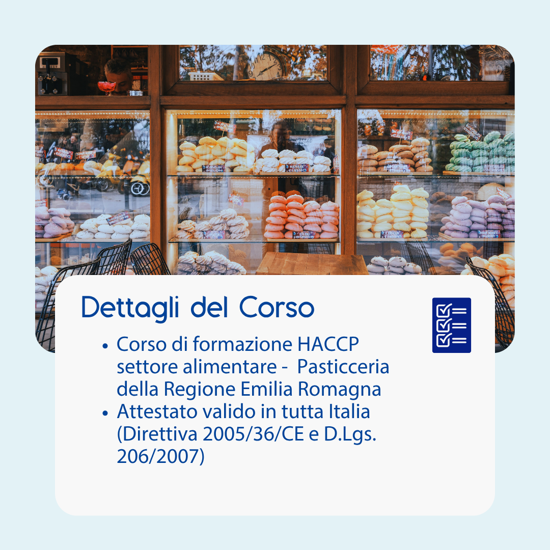 Corso formazione HACCP EMILIA ROMAGNA (e-learning) - RESPONSABILI SETTORE ALIMENTARE: PASTICCERIA - prodotto da Kattedra