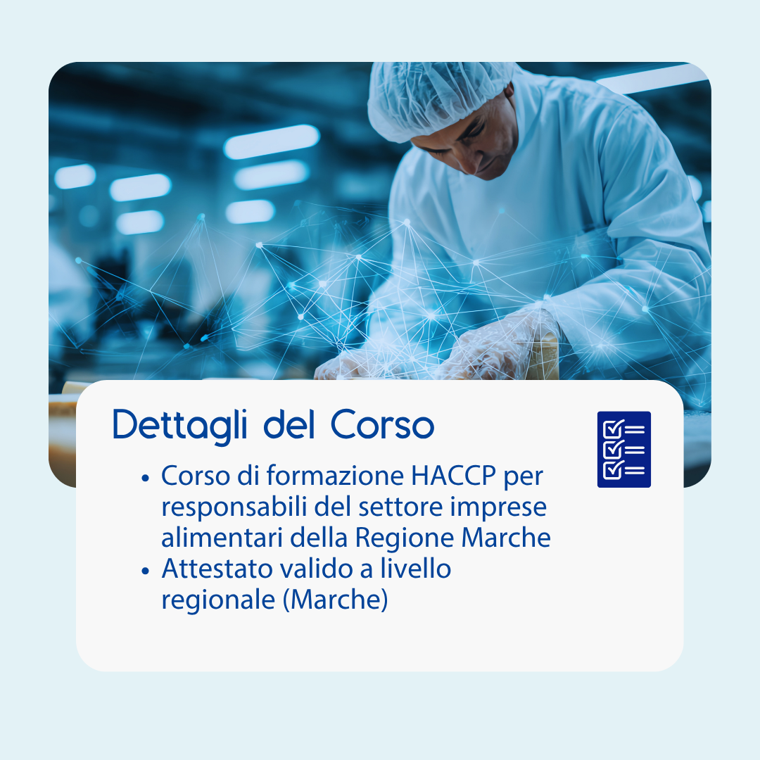 Corso formazione HACCP MARCHE (e-learning) - RESPONSABILE SETTORE ALIMENTARE: IMPRESE ALIMENTARI - prodotto da Kattedra